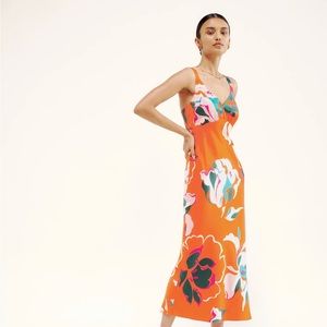 Reformation Daytona Silk Dress in Electra